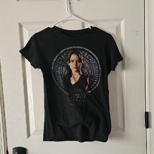 Katniss Everdeen Women's Black Graphic Tee